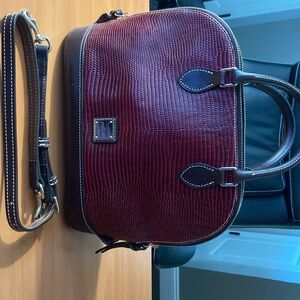 NWT Donney and Bourke Embossed Lizard Zip Zip Satchel